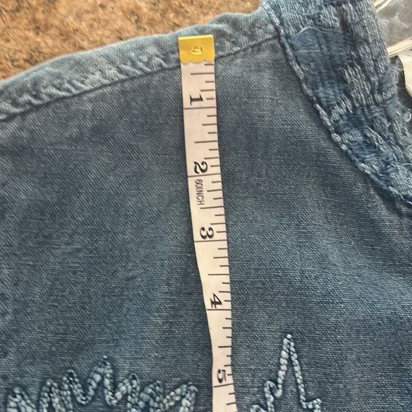 Flashback  Vintage  Denim embroidered Jacket sz M 100% Cotton - Picture 15 of 15